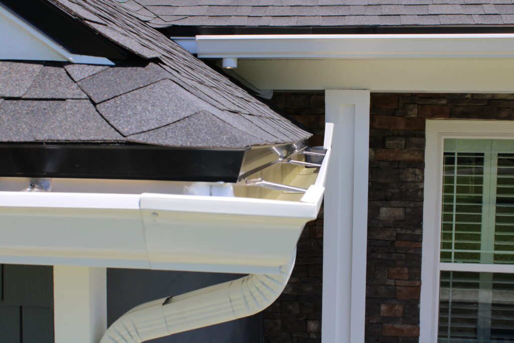 Gutter Helmet helps protect your gutters and prevent clogs